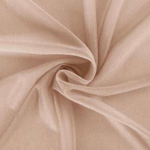Image of Wedding Glitter Arch Draping Fabric Nude 1 Panel 29 inch x 6.5 Yards Sheer Backdrop Curtain Drapery for Summer Wedding Ceremony Birthday Party Indoor Ceiling Decor