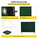 VEVOR Welding Curtain, 8 x 6 FT Welding Screen with Frame, Flame-Resistant Vinyl Welding Protection Screen with 360° Swivel Wheels, Portable Light-Proof Professional, Green