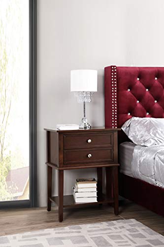 Glory Furniture Newton , Cappuccino Nightstand, Side Table 28" H X 16" W X 22" D #TOP3