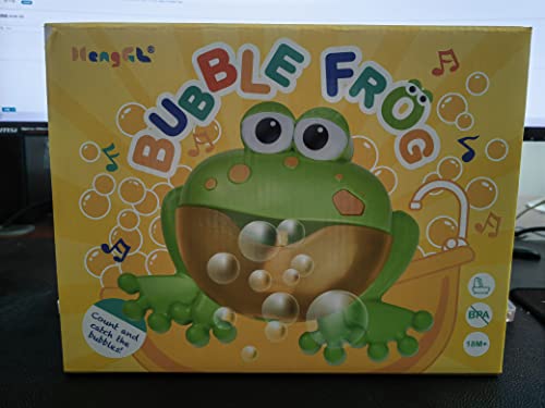 Baby Bath Bubble Toys Set,Tub Big Frog Automatic Bubble Maker Blower Toys With 12 Music Baby Fun Shower Toys, For Boys, Girls #TOP6