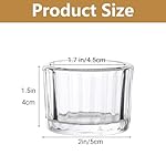 12 Pack 2 Inch Clear Glass Votive Tealight Candle Holders, Small Ribbed Tea Light Holders for Table Centerpiece, Home Decor and Party Supplies (Ribbed Tealight Candle Holder) - Image 2
