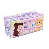 DAC - Estojo Duplo com 2 Zíperes em Tecido - Princesas