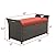 Ulax furniture Outdoor Storage Bench Rattan Style Deck Box w/Cushion