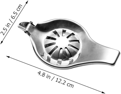 Miniatura 2 de NUOBESTY Stainless Steel Manual Lemon Squeezer Heavy Duty Fruit Juicer Multifunctional Citrus Press for Home Use Easy to Clean and Practical Juice