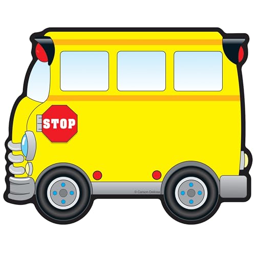Image of Carson Dellosa - School Bus Colorful Cut-Outs, Classroom Decor, 36 Pieces