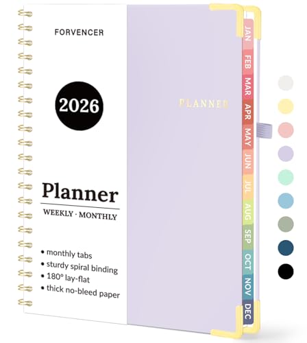 2026 Planner, Forvencer Calendar Planner Weekly and Monthly, Janu...
