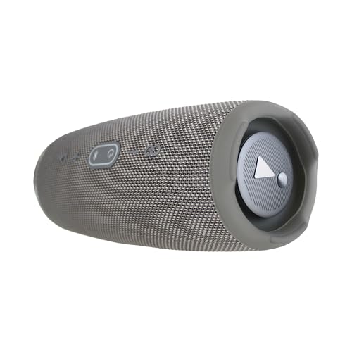 Image of JBL Charge 5 Wireless Bluetooth Speaker (Grey) | Rugged IP67 Waterproof Outdoor Audio with Deep Bass & 20H Playtime | Includes Protective Travel Case for Beach, Hiking, Camping, and More