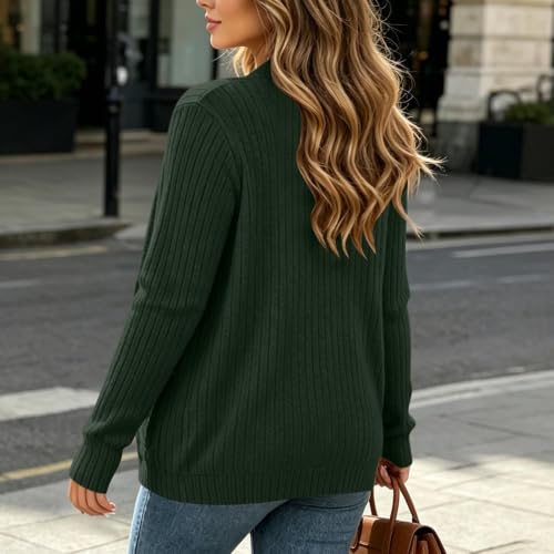 Womens Cardigan Open Front Knit Sweaters Lightweight Coat with Pockets - image 3