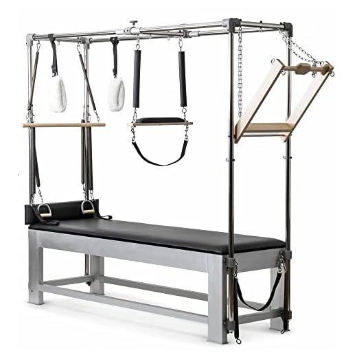 ELINA PILATES Cadillac Clásico de Aluminio (Negro)
