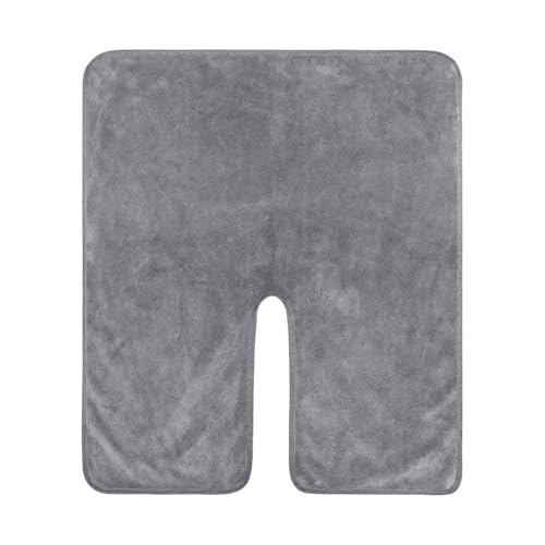 FDGGT Serviette De Visage D'Esthéticienne 1 Pièce, Serviette Grise, Serviette De Visage en Peluche Douce, Serviette De Visage À Vapeur pour Le Visage, Serviette Multifonctionnelle