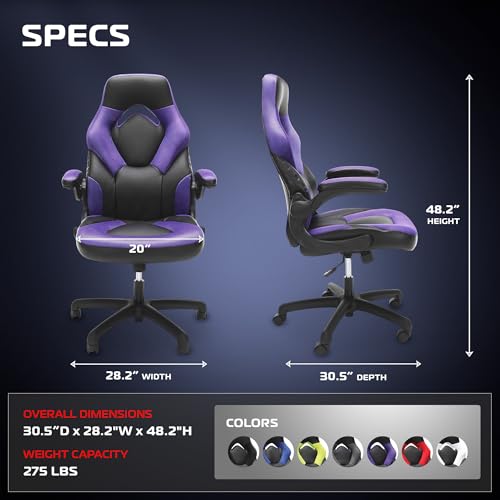 Image of RESPAWN 3085 Gaming Chair, Ergonomic Office Chair, Headrest, Flip-Up Arms