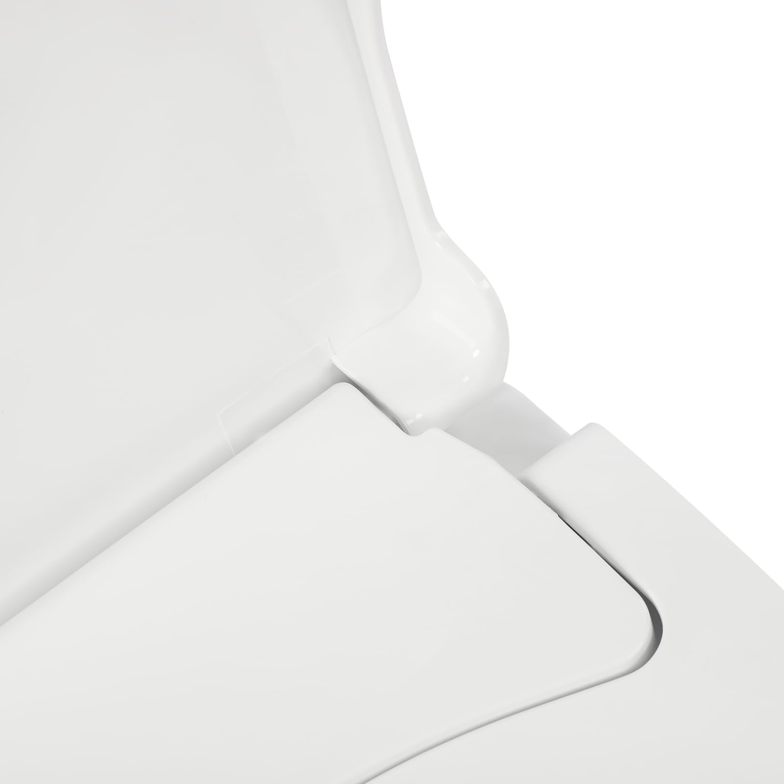 Tapa de inodoro con bidé,Tapa de inodoro ovalada universal blanca,Asiento de inodoro de bidé no eléctrico,Ahorro de energía ecológico