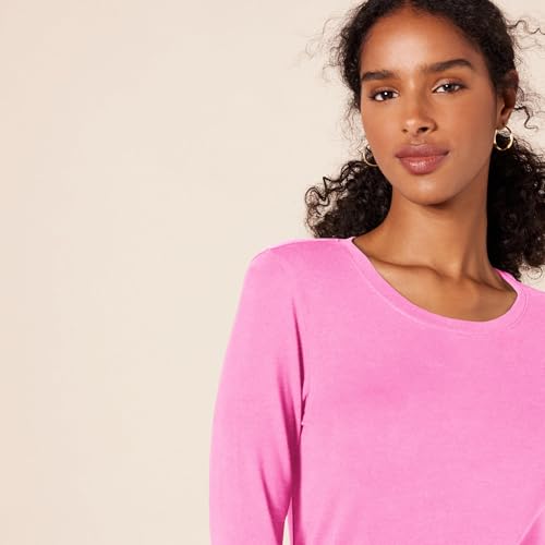 Image of Amazon Essentials Women's Regular-Fit Long-Sleeve Crewneck T-Shirt (Available in Plus Size)