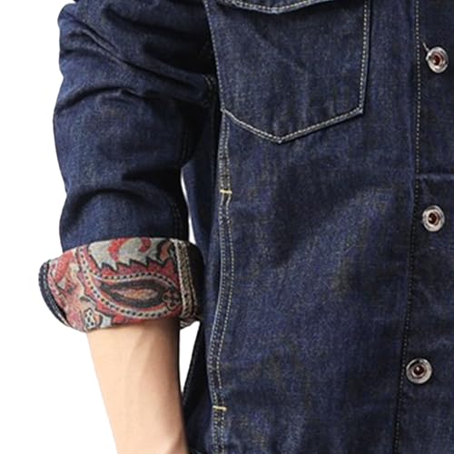 Chaqueta vaquera de hombre estilo occidental cazadora con forro para rutas y escapadas 5