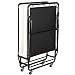 Mecor Folding Bed with Mattress, Metal Rollaway Guest Bed for Adults Heavy Duty Frame Fold Up Hideaway Bed with Wheels,Twin