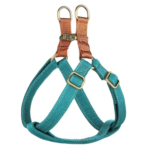Image of Didog Step in Dog Harnes for Medium Dogs, Blue, M, Chest 19-28 inch