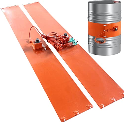 Calentador de banda de tambor de silicona 30-150 ℃ y 800W a 3000W para tanques