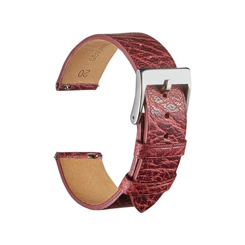 Bracelet montre cuir véritable MENGKG pour remplacer un bracelet usé facilement
