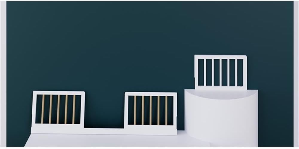 Pemberly Row Universal Wood Toddler Safety Guardrail Kit, White Finish, GREENGUARD Gold Certified, JPMA Certified, Compatible with Select Crib Models, Secure Crib Conversion Accessory