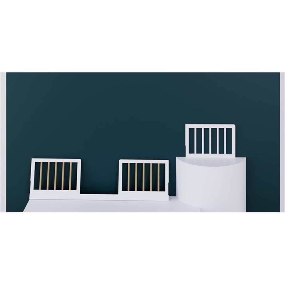 Storkcraft & Graco Toddler Safety Guardrail Kit with Dowels (White) – GREENGUARD Gold Certified, Converts Compatible Storkcraft & Graco Crib to Toddler Bed, Kit Includes 2 Toddler Guardrails
