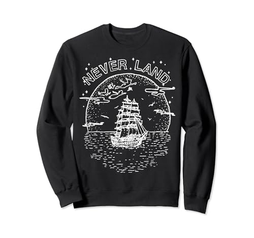 Sweat Peter Pan Disney imprimé line art avec col rond confortable