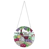 Photo Gallery lusandy kit fai da te 5d per pittura con diamanti a forma di uva e vino, cartello da appendere alla parete, a forma di vino rosso, decorazione con diamanti per finestra, casa, giardino, parete, porta, Photo Gallery lusandy kit fai da te 5d per pittura con diamanti a forma di uva e vino, cartello da appendere alla parete, a forma di vino rosso, decorazione con diamanti per finestra, casa, giardino, parete, porta,
