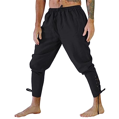 Pantalon médiéval homme XXL ample coton pour costume