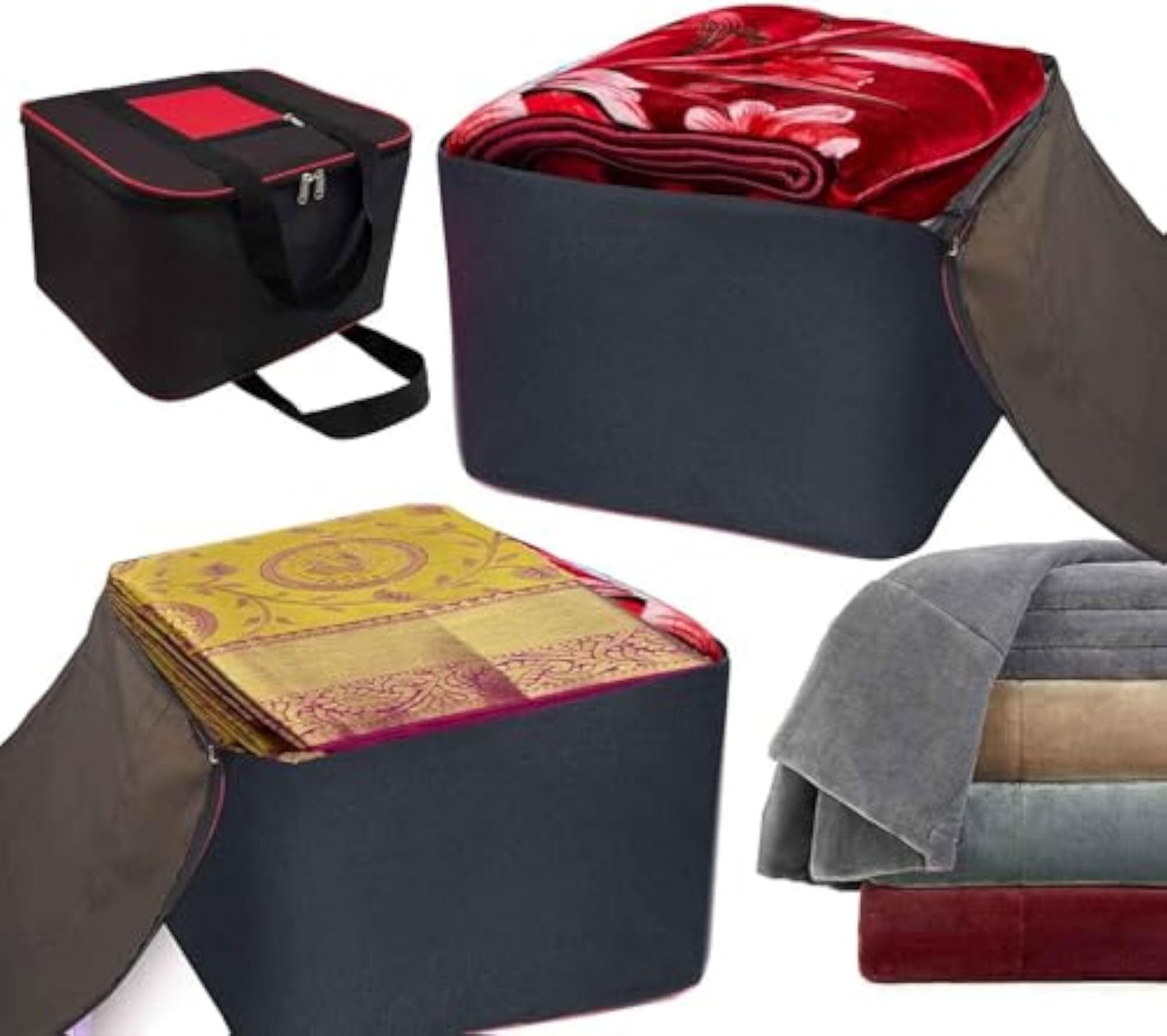 YRS Crafts Multi Purpose Foldable Nylon Big Underbed Storage Bag
