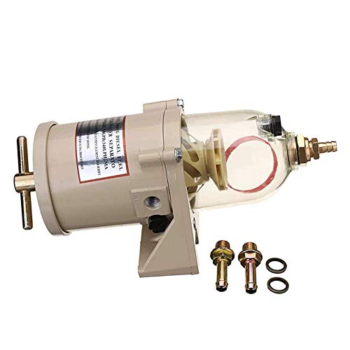 Filtro de combustible separador de agua para motores de tractores de césped, paquete de 1
