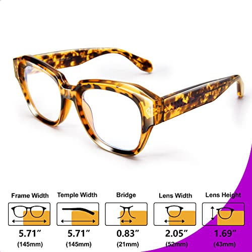 Image of VISOONE Acetate Blue Light Blocking Glasses Square with Anti Computer Glare for Gaming Women and Men GROUSE