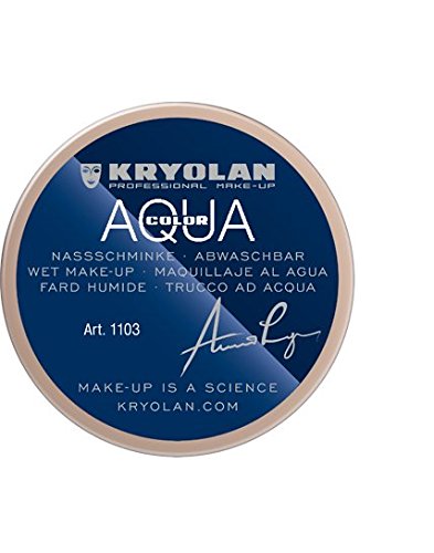 Kryolan AQUACOLOR 55 ML 1.9(FL OZ.) 1103 1W Wet Makeup and Body Paint