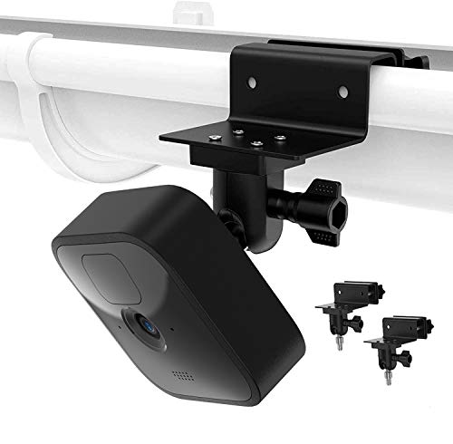 All-New Blink Outdoor Camera Gutter Mount Bracket,HOLACA Weather Proof Wall Outdoor Mount for Blink XT2/ All-New Blink Outdoor/Indoor Smart Security Camera,No Tools (2 Pack, Black)