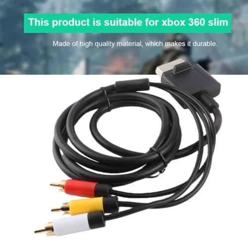 Cable Xbox 360 Slim de componentes de repuesto con audio óptico 7