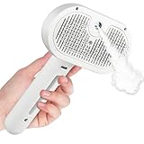 Spazzola a Vapore per Gatti e Cani, 2 In 1 con Spruzzo, Spazzola Vapore per Rimuovere Peli Aggrovigliati, Gatto