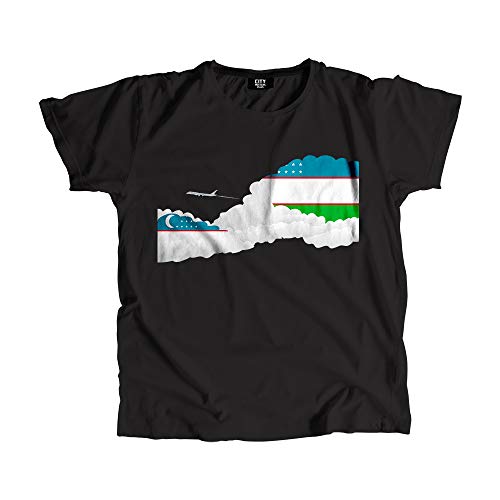 T-shirt Ouzbékistan au motif nuages pour vos sorties décontractées et week-ends