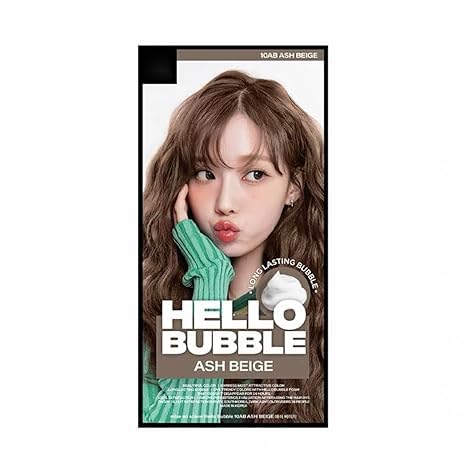 1PC Hello Bubble Hair Color, Color Dyeing Kit (10AB5, 1SET)