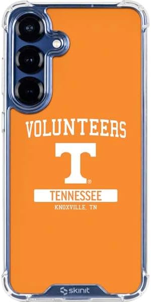 Skinit Clear Phone Case Compatible with Galaxy S25 - Officially Licensed University of Tennessee Orange Jersey Design