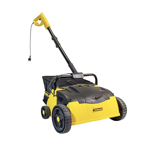 Garland - Barredora Peinadora Cesped Artificial Roll&Comb 302E-V19 | Potencia 1.400 W | Electrica Enchufable | Ancho de Trabajo de 32 cm | Manillar con Brazo Oscilante | Saco de Recogida de 25L