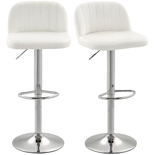 HOMCOM Juego de 2 Taburetes de Bar Taburetes