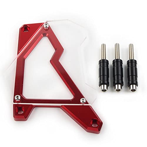 LIRU Motorcycle Front Sprocket Cover Chain Protector Guard CNC Aluminium ?6061-T6 for BMW HP4 2013-2016, S1000R 2014-2018, S1000RR 2009-2018, S1000XR 2015-2019 Red
