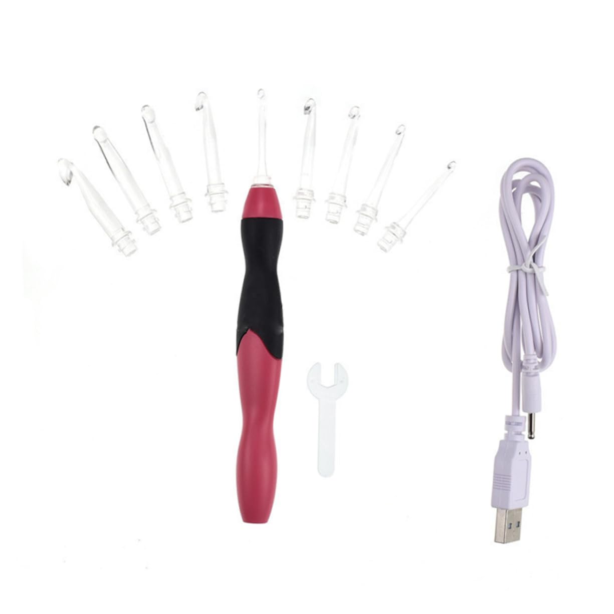 Juego de 38 Agujas de Crochet LED para Tejer Manualidades