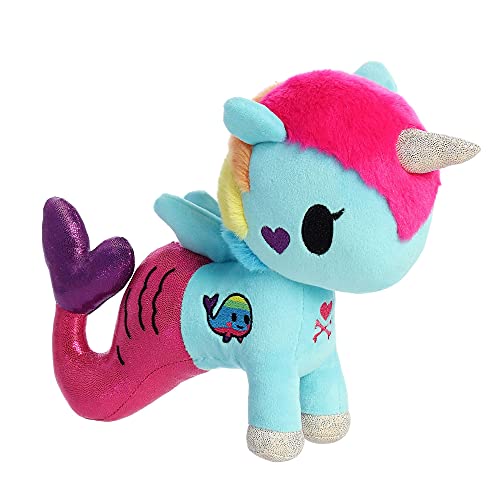 Peluche Tokidoki Aquamarina 7.5" Aurora aux finitions brodées haut de gamme