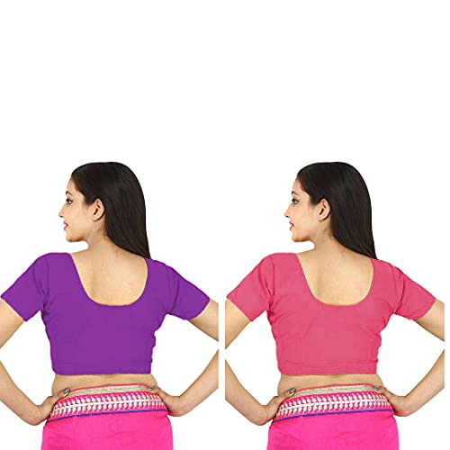 Image of Namita Women's Rubia Cotton Solid Half Sleeve Blouse