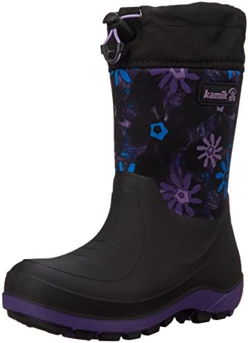 Kamik Stormin 2 Pentaswirl Snow Boot (Little Kid/Big Kid), Black, 6 M US Big Kid