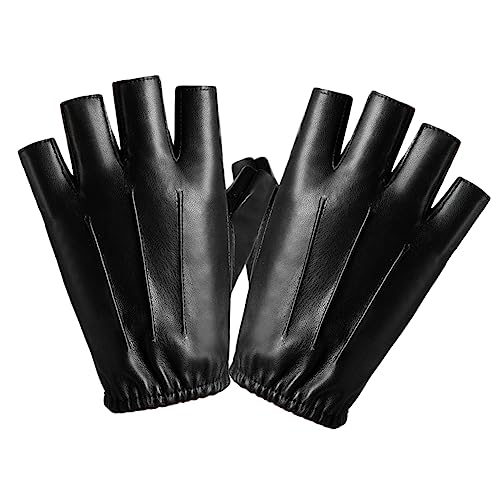 Gants de fitness en cuir demi-doigts réutilisables VANZACK - Lot de 5 paires