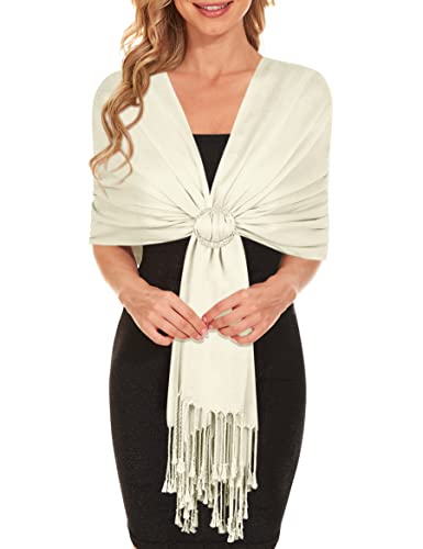 Womens Pashmina Silk Shawls and Wraps for Weddings/Bridesmaid Wedding Shawls and Wraps for Evening Dresses