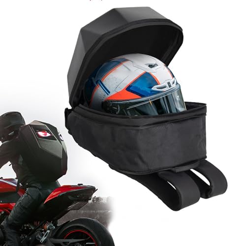 Ejoyous Sac à Dos avec Yeux LED, Sac à Dos de Moto étanche 3D Coque Rigide APP écran Couleur Programmable Sac à Dos de Moto Sac à Dos D'équitation