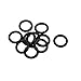 Aexit 10Pcs 12mm Electrical equipment x 1.9mm Rubber O-rings NBR Heat Resistant Sealing Ring Grommets Black