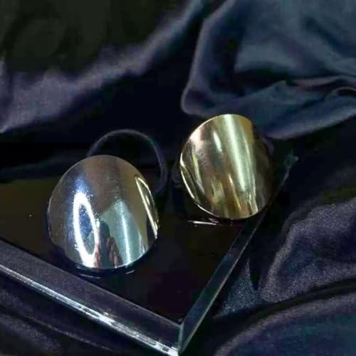 Prendedor de Cabelo Elástico Metalizado Dourado - Coque, Rabo de Cavalo, Penteado Chic