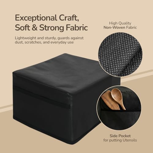 Image of Wet Grinder Cover for Ultra Perfect S & Ultra Perfect Plus 2 Litre | Dust & Water Resistant Table Top Wet Grinder Cover | Kitchen Appliance Protective Cover | Black